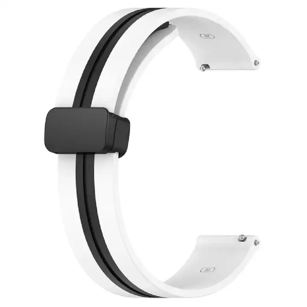 Printme 22mm Dual Color Sports Smartwatch Band, Belt, Straps, Compatible for Samsung Watch, Noise Colorfit, Boat, FIreboltt, Amazefit GT, [Universal Compatibility]