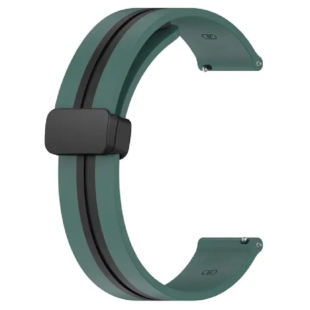 Printme 22mm Dual Color Sports Smartwatch Band, Belt, Straps, Compatible for Samsung Watch, Noise Colorfit, Boat, FIreboltt, Amazefit GT, [Universal Compatibility]