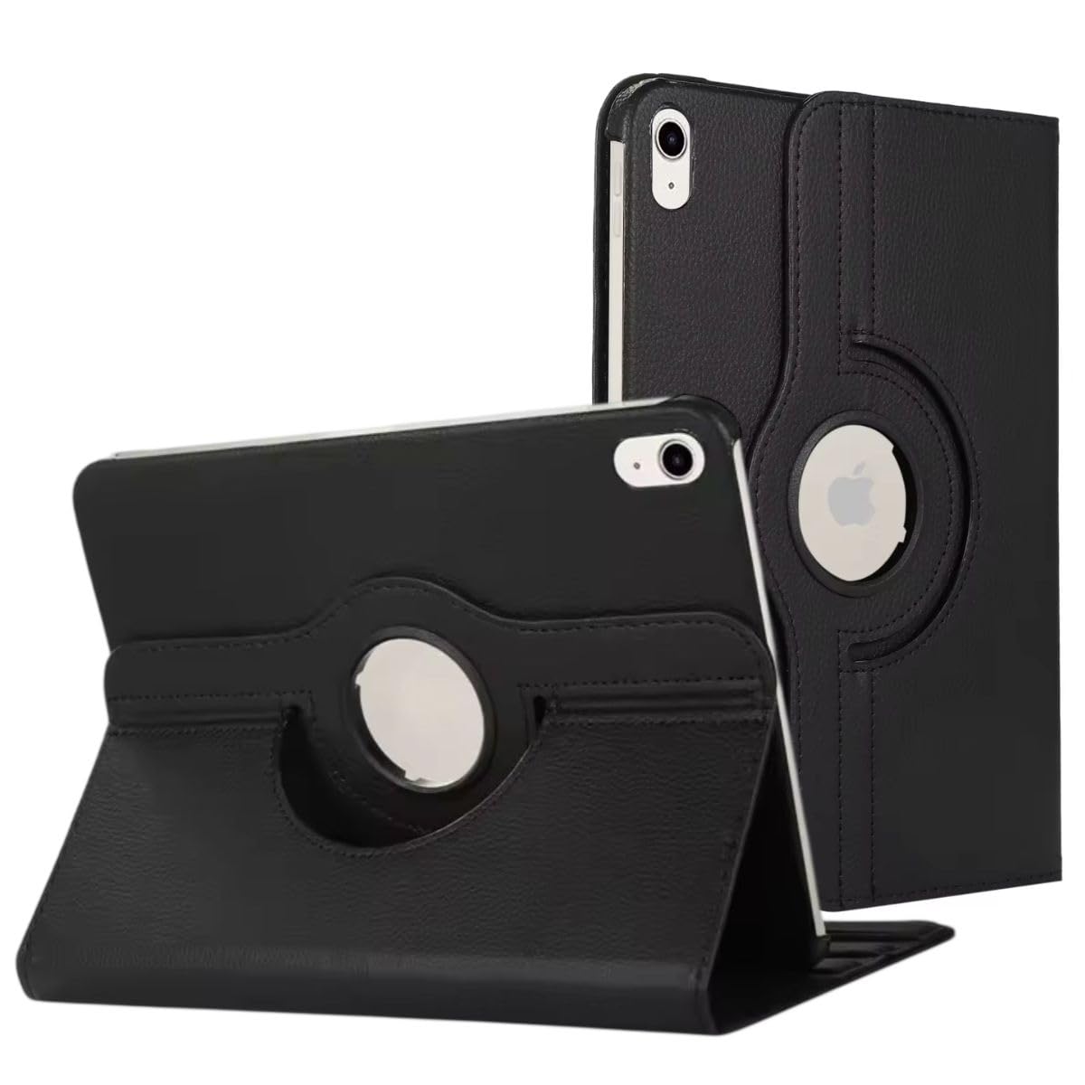 Printme Rotating Case for iPad A16 11th Generation (2025), iPad 10th Generation 10.9 inch (2022) - 360 Degree Rotating Protective Stand Cover with Auto Sleep/Wake, Black