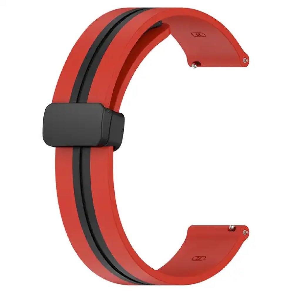 Printme 22mm Dual Color Sports Smartwatch Band, Belt, Straps, Compatible for Samsung Watch, Noise Colorfit, Boat, FIreboltt, Amazefit GT, [Universal Compatibility]