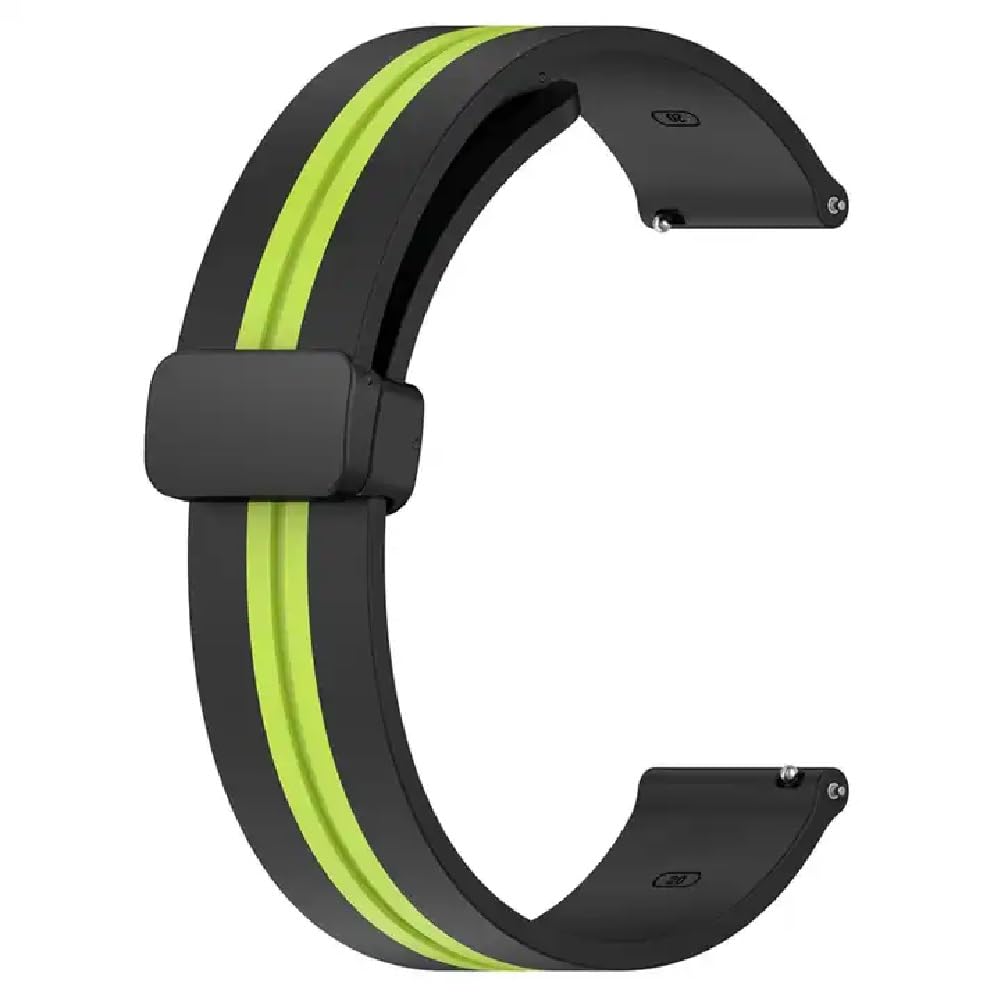Printme 22mm Dual Color Sports Smartwatch Band, Belt, Straps, Compatible for Samsung Watch, Noise Colorfit, Boat, FIreboltt, Amazefit GT, [Universal Compatibility]