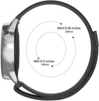 Printme 22 MM Strap, Compatible with Galaxy Watch 3 45mm/Samsung Galaxy Watch 46mm/Gear S3 Frontier/Classic Band, 22mm Stainless Steel, Metal Strap for Galaxy Watch 46mm Smartwatch