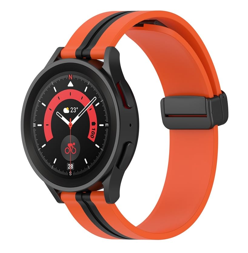 Printme 22mm Dual Color Sports Smartwatch Band, Belt, Straps, Compatible for Samsung Watch, Noise Colorfit, Boat, FIreboltt, Amazefit GT, [Universal Compatibility]