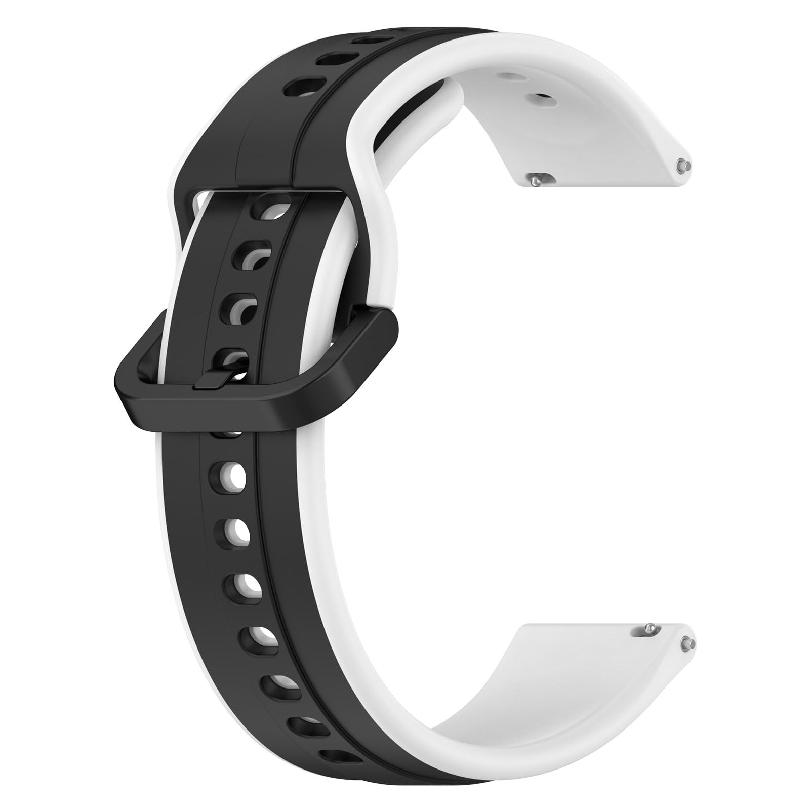 Printme 22 MM Smartwatch Dual Color Silicone Sports Band, Belt, Straps, Compatible for Samsung Watch, Noise Colorfit, Boat, FIreboltt, Amazefit GT, [Universal Compatibility]