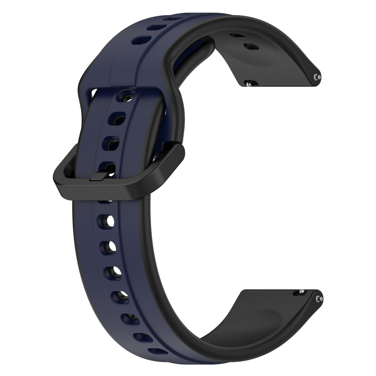 Printme 22 MM Smartwatch Dual Color Silicone Sports Band, Belt, Straps, Compatible for Samsung Watch, Noise Colorfit, Boat, FIreboltt, Amazefit GT, [Universal Compatibility]