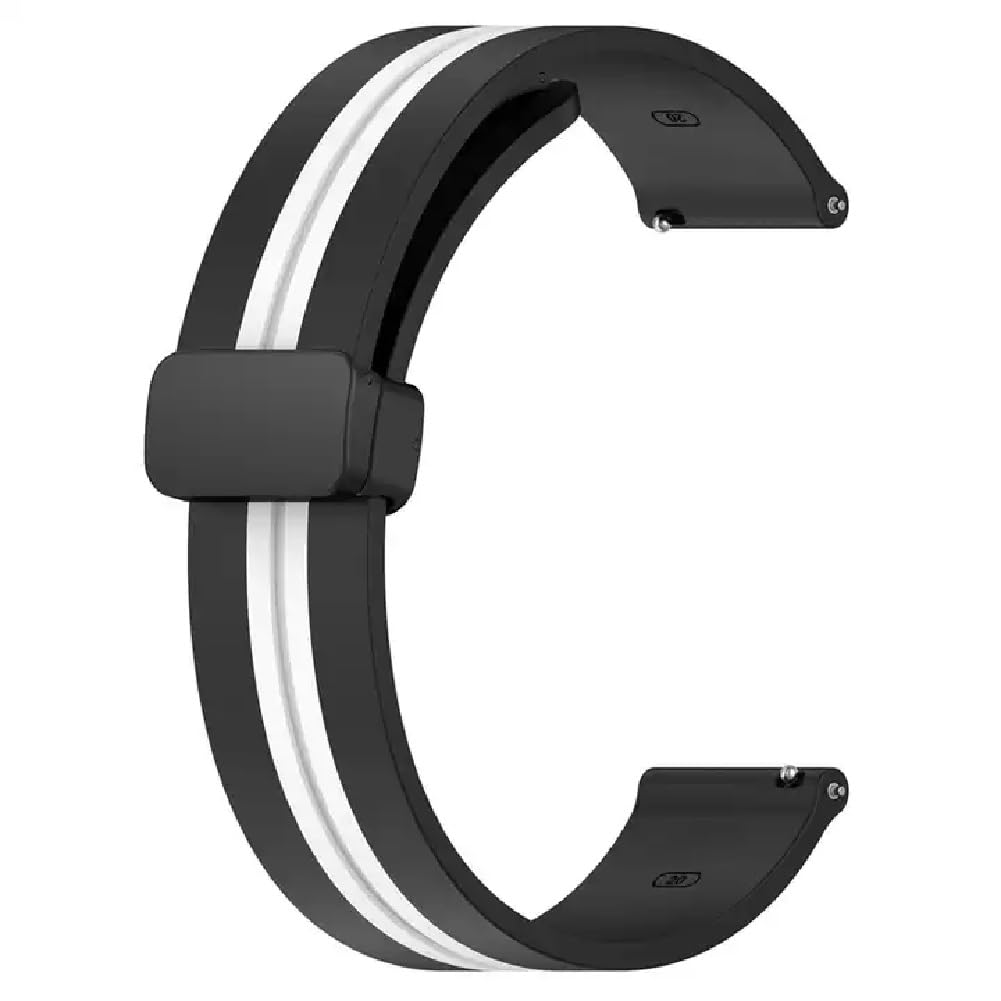Printme 22mm Dual Color Sports Smartwatch Band, Belt, Straps, Compatible for Samsung Watch, Noise Colorfit, Boat, FIreboltt, Amazefit GT, [Universal Compatibility]