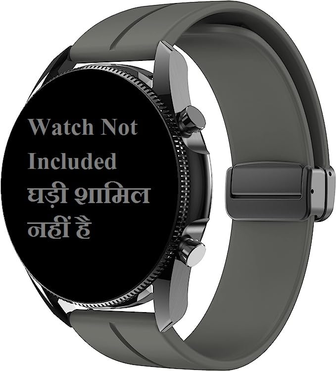 Printme 22mm Dual Color Sports Smartwatch Band, Belt, Straps, Compatible for Samsung Watch, Noise Colorfit, Boat, FIreboltt, Amazefit GT, [Universal Compatibility]