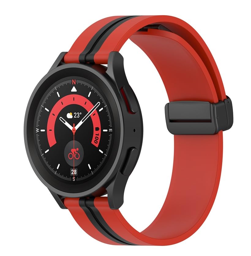 Printme 22mm Dual Color Sports Smartwatch Band, Belt, Straps, Compatible for Samsung Watch, Noise Colorfit, Boat, FIreboltt, Amazefit GT, [Universal Compatibility]