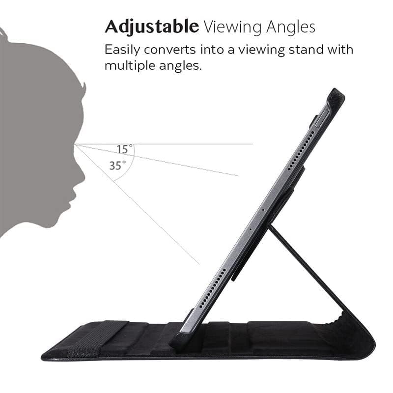 Printme Rotating Case for iPad A16 11th Generation (2025), iPad 10th Generation 10.9 inch (2022) - 360 Degree Rotating Protective Stand Cover with Auto Sleep/Wake, Black