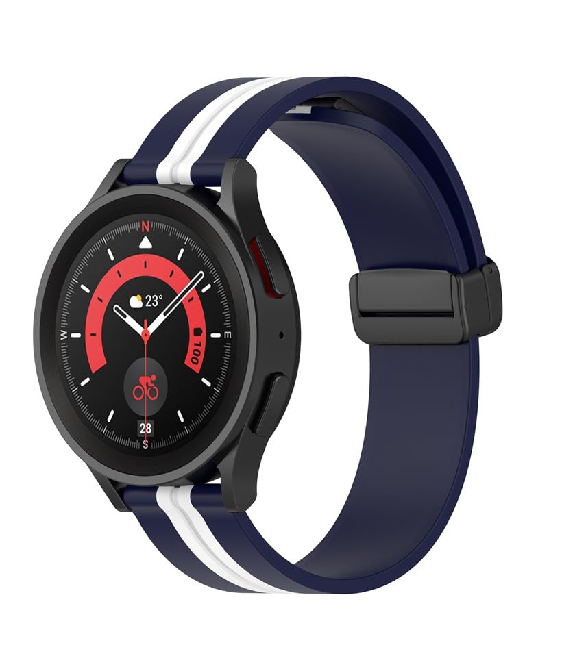 Printme 22mm Dual Color Sports Smartwatch Band, Belt, Straps, Compatible for Samsung Watch, Noise Colorfit, Boat, FIreboltt, Amazefit GT, [Universal Compatibility]