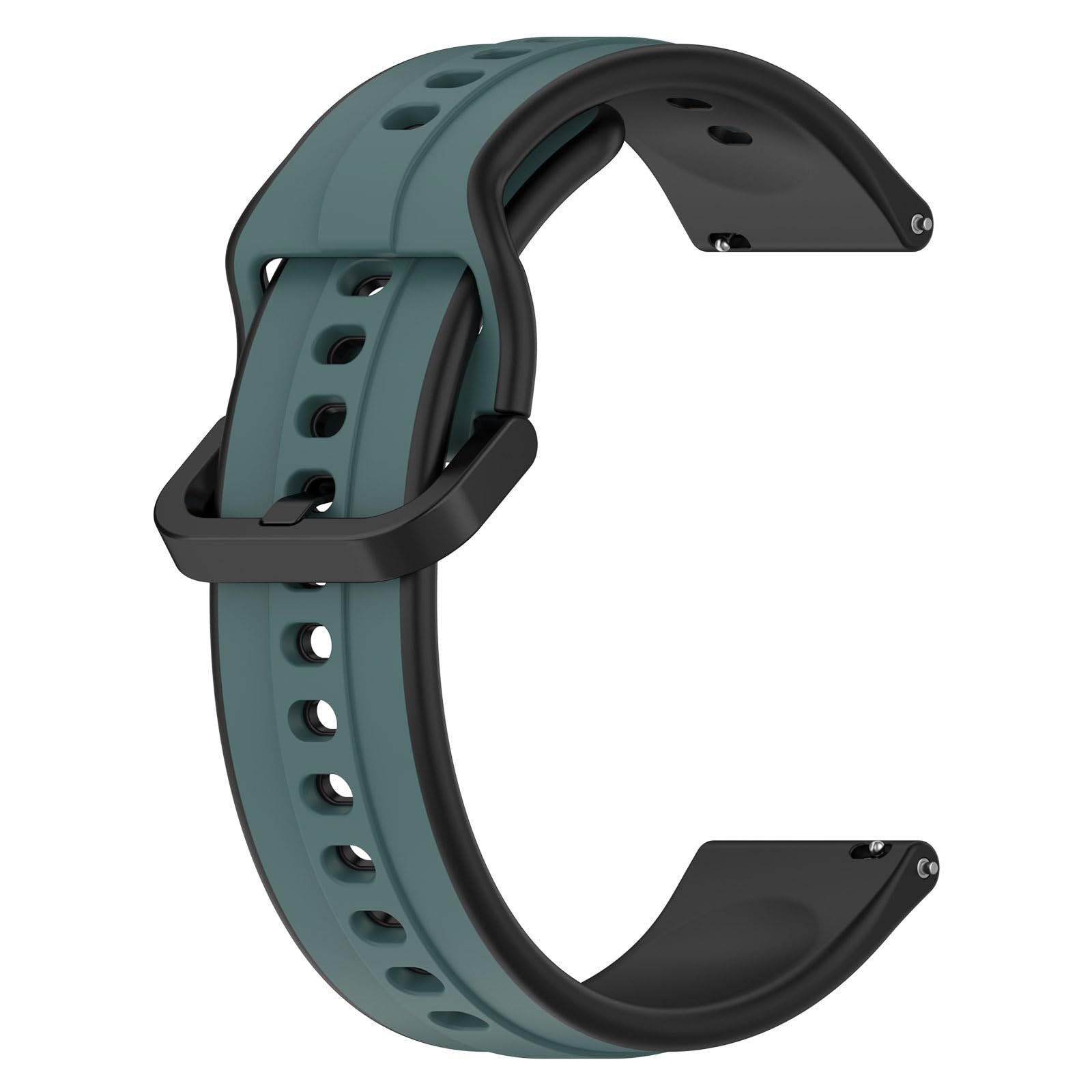 Printme 22 MM Smartwatch Dual Color Silicone Sports Band, Belt, Straps, Compatible for Samsung Watch, Noise Colorfit, Boat, FIreboltt, Amazefit GT, [Universal Compatibility]