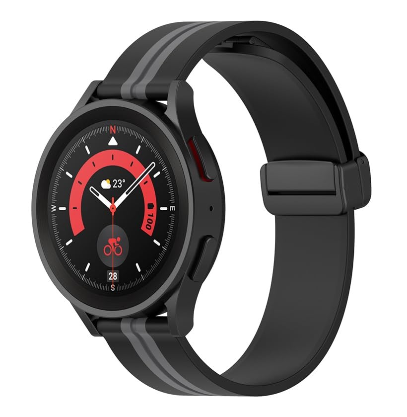 Printme 22mm Dual Color Sports Smartwatch Band, Belt, Straps, Compatible for Samsung Watch, Noise Colorfit, Boat, FIreboltt, Amazefit GT, [Universal Compatibility]