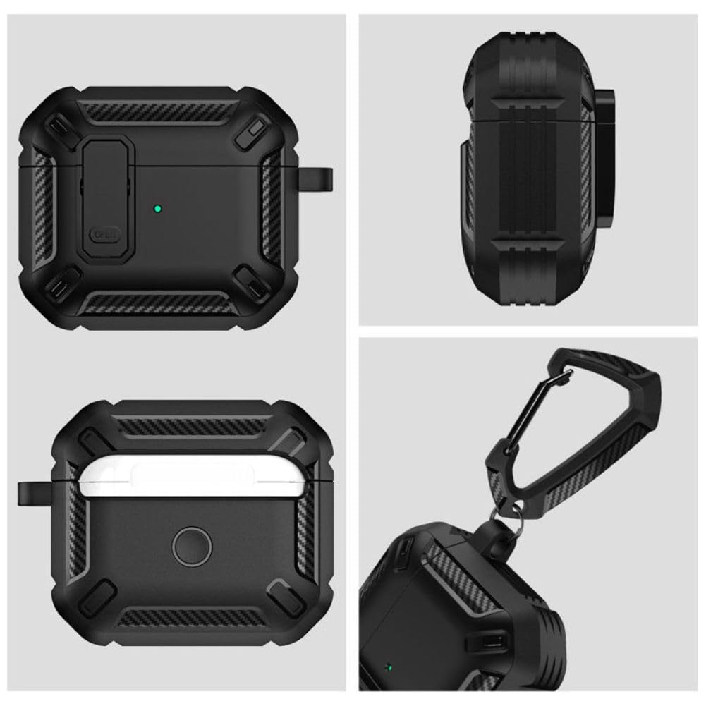 Sentinel Carbon Fiber Lock Case for Airpods