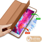 Printme Case for iPad 9th/8th/7th Generation 10.2 inch, Slim Lightweight Trifold Stand Smart Case with Pencil Holder, Auto Sleep/Wake Soft TPU Back Cover for iPad 10.2 2021/2020/2019 (Black)