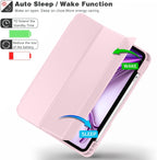 Printme for iPad Air 13 Inch Case M3 (2025), M2 (2024), iPad Pro 12.9 (2022/2021, 6th/5th/4th Gen), Trifold Stand Case, Supports Pencil, Touch ID and Auto Wake/Sleep (Dark Blue)