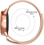 Printme 22 MM Strap, Compatible with Galaxy Watch 3 45mm/Samsung Galaxy Watch 46mm/Gear S3 Frontier/Classic Band, 22mm Stainless Steel, Metal Strap for Galaxy Watch 46mm Smartwatch