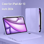 Printme for iPad Air 13 Inch Case M3 (2025), M2 (2024), iPad Pro 12.9 (2022/2021, 6th/5th/4th Gen), Trifold Stand Case, Supports Pencil, Touch ID and Auto Wake/Sleep (Dark Blue)