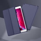 Printme Case for iPad 9th/8th/7th Generation 10.2 inch, Slim Lightweight Trifold Stand Smart Case with Pencil Holder, Auto Sleep/Wake Soft TPU Back Cover for iPad 10.2 2021/2020/2019 (Black)