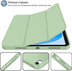 Printme Compatible with iPad (A16) 11th Generation Case 11 Inch 2025, for iPad 10th Generation Case 10.9 Inch 2022 with Pencil Holder, Slim Trifold Stand Protective Cover with Soft TPU Back (Black)