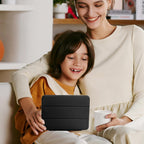 Printme Case for iPad mini 7 A17 Pro 8.3-inch 2024, iPad mini 6th Generation Case, Slim Hard Back Folio Cover Support Touch ID & Apple Pencil Charging, Auto Wake/Sleep (Black)