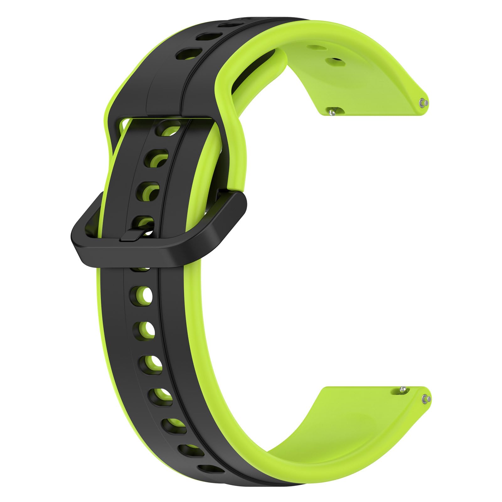 Printme 22 MM Smartwatch Dual Color Silicone Sports Band, Belt, Straps, Compatible for Samsung Watch, Noise Colorfit, Boat, FIreboltt, Amazefit GT, [Universal Compatibility]