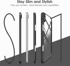 Transparent Case for iPad 10th Gen 10.9 Inch 2022 / iPad 11th Gen 11 A16 Inch 2025 | Clear Hard Back + Shockproof TPU Frame | Built-in Pencil Holder | Auto Sleep Wake Smart Flip Tablet Cover (Green)