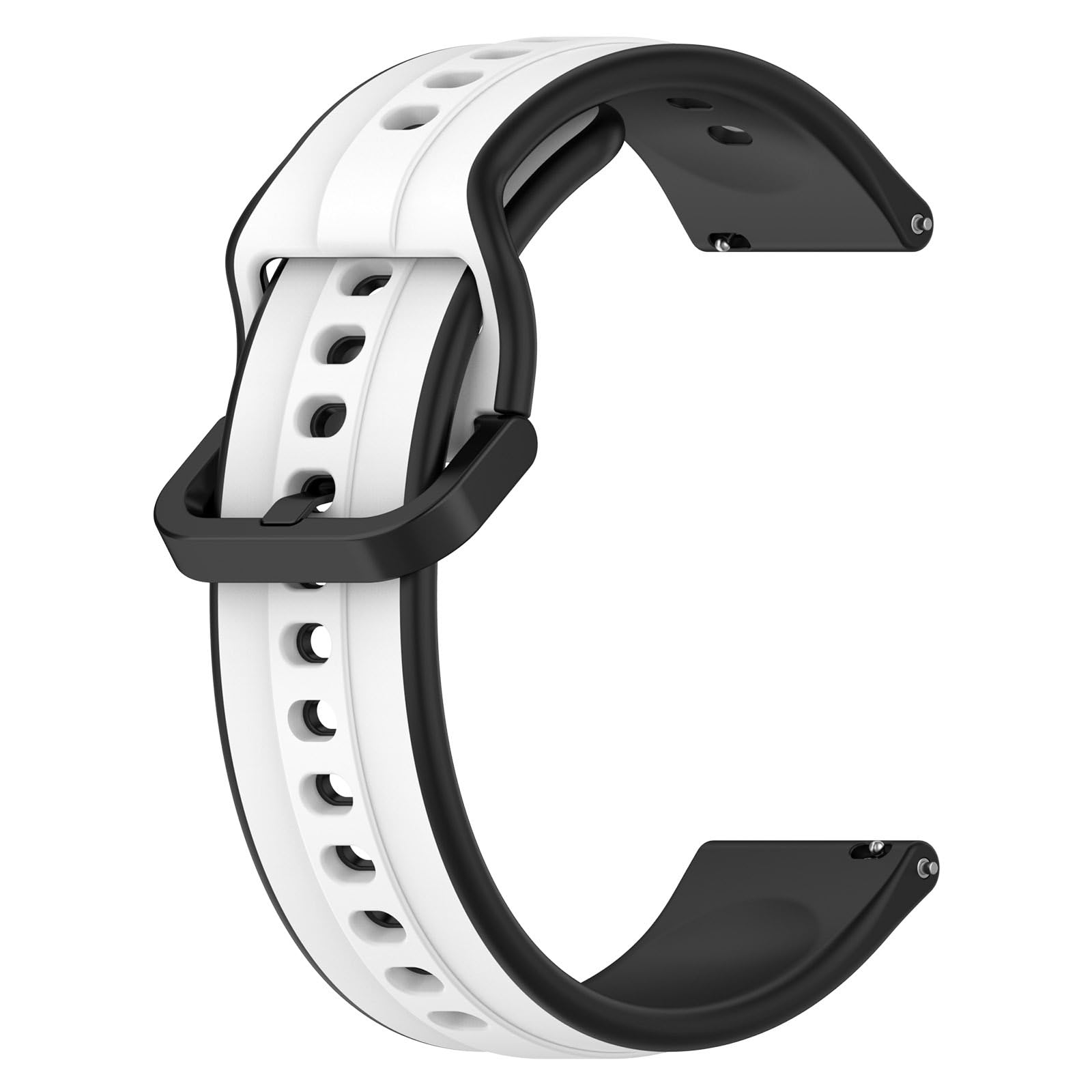 Printme 22 MM Smartwatch Dual Color Silicone Sports Band, Belt, Straps, Compatible for Samsung Watch, Noise Colorfit, Boat, FIreboltt, Amazefit GT, [Universal Compatibility]