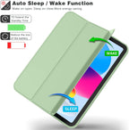 Printme Compatible with iPad (A16) 11th Generation Case 11 Inch 2025, for iPad 10th Generation Case 10.9 Inch 2022 with Pencil Holder, Slim Trifold Stand Protective Cover with Soft TPU Back (Black)