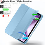 Printme for iPad Air 13 Inch Case M3 (2025), M2 (2024), iPad Pro 12.9 (2022/2021, 6th/5th/4th Gen), Trifold Stand Case, Supports Pencil, Touch ID and Auto Wake/Sleep (Dark Blue)