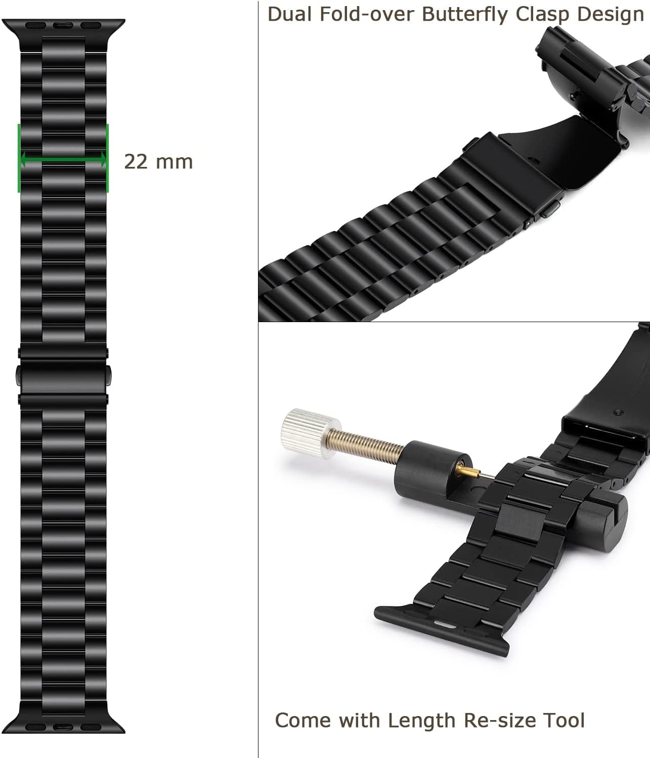 Obsidian Link Bracelet for Apple Watch Ultra