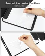 Transparent Case for iPad 10th Gen 10.9 Inch 2022 / iPad 11th Gen 11 A16 Inch 2025 | Clear Hard Back + Shockproof TPU Frame | Built-in Pencil Holder | Auto Sleep Wake Smart Flip Tablet Cover (Green)