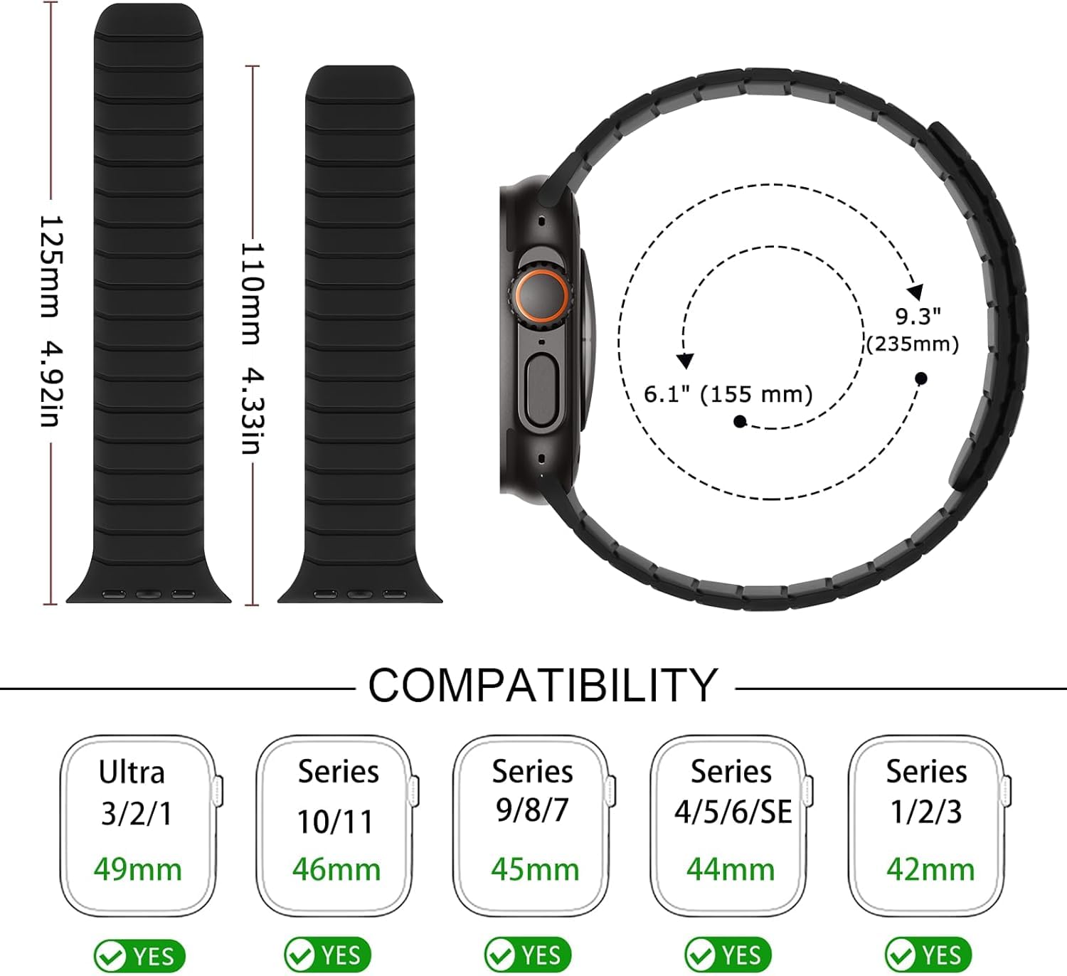 Terrain Magnetic Silicone Loop for Apple Watch Ultra