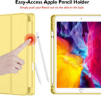Printme Case for iPad 9th/8th/7th Generation 10.2 inch, Slim Lightweight Trifold Stand Smart Case with Pencil Holder, Auto Sleep/Wake Soft TPU Back Cover for iPad 10.2 2021/2020/2019 (Black)