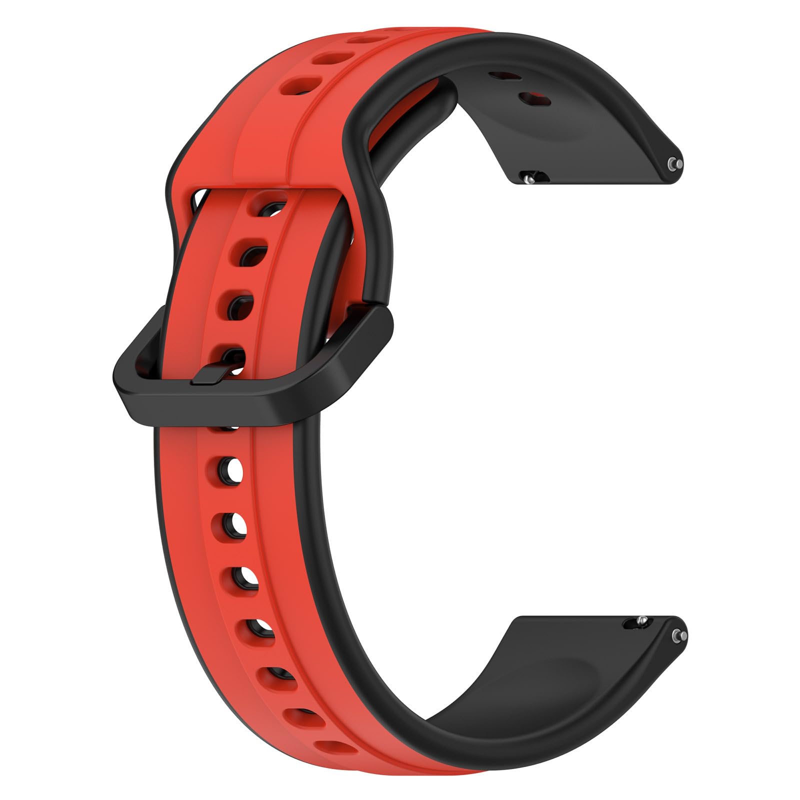 Printme 22 MM Smartwatch Dual Color Silicone Sports Band, Belt, Straps, Compatible for Samsung Watch, Noise Colorfit, Boat, FIreboltt, Amazefit GT, [Universal Compatibility]