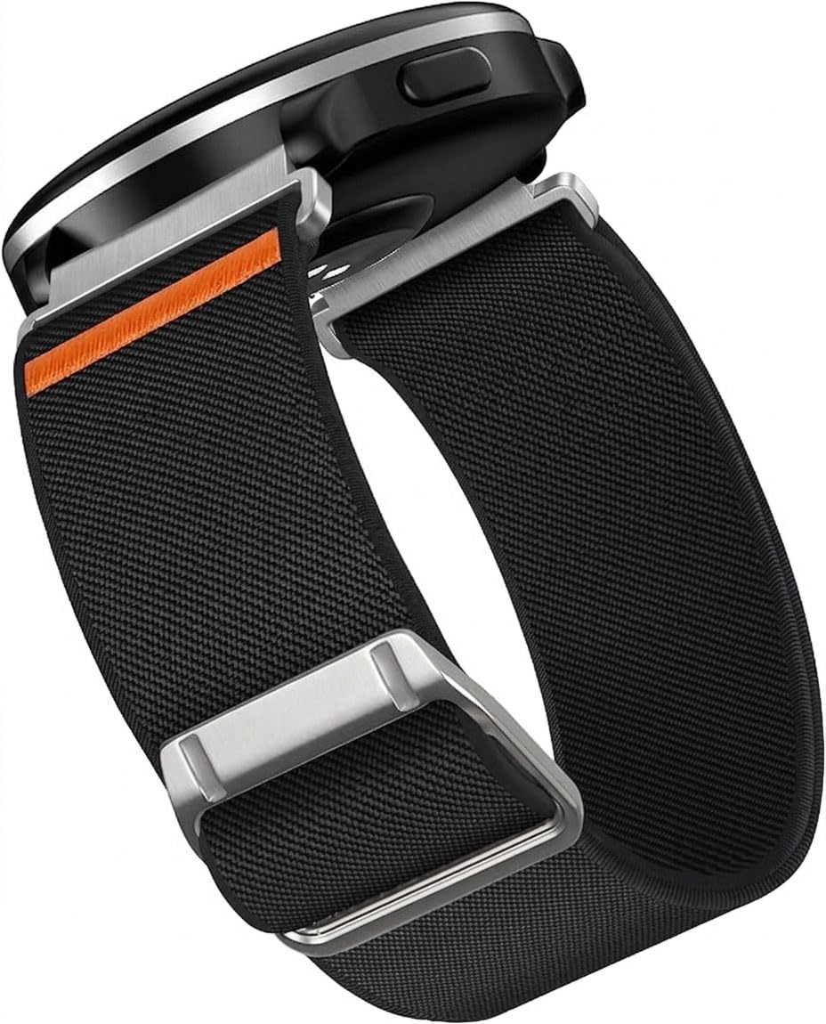Printme 22mm Nylon Stretchable Watch Strap for Smartwatch, Elastic Loop Belt for Boat, Fire-Boltt, Noise, Fastrack, Amazfit, Samsung Galaxy Watch, Adjustable Breathable Sports Band