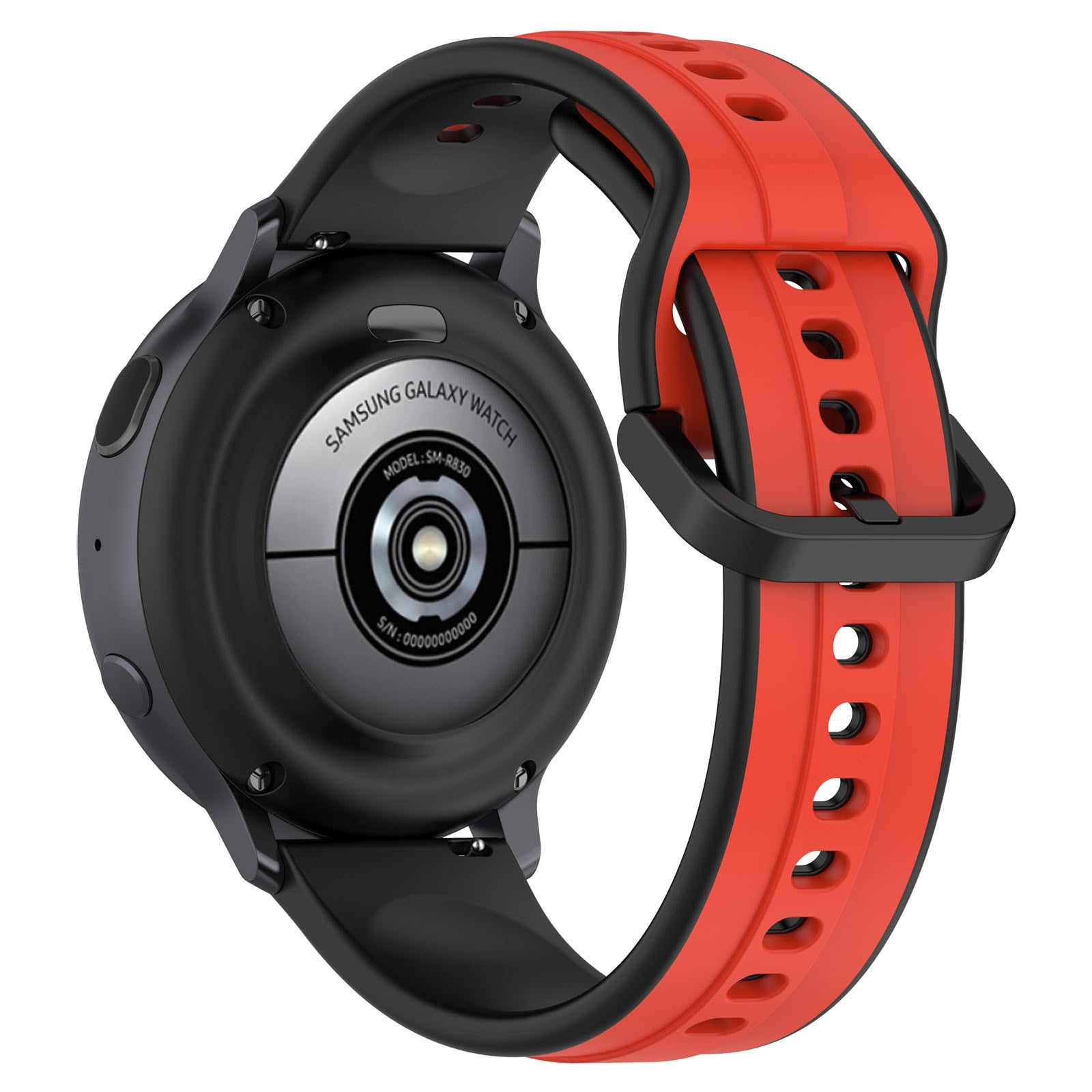 Printme 22 MM Smartwatch Dual Color Silicone Sports Band, Belt, Straps, Compatible for Samsung Watch, Noise Colorfit, Boat, FIreboltt, Amazefit GT, [Universal Compatibility]
