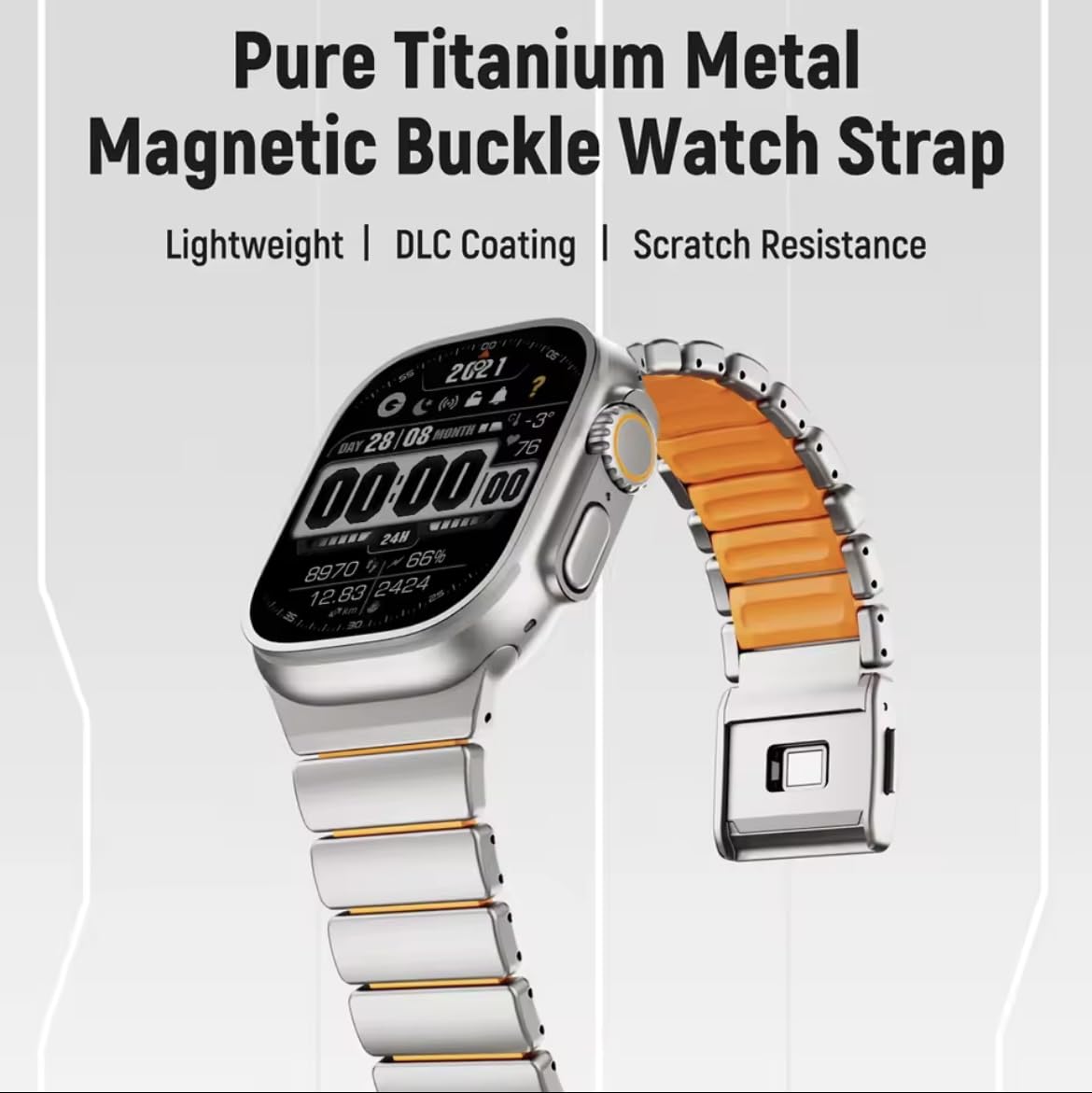 Velocity Hybrid Titanium Silicone Ultra Strap