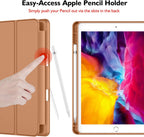 Printme Case for iPad 9th/8th/7th Generation 10.2 inch, Slim Lightweight Trifold Stand Smart Case with Pencil Holder, Auto Sleep/Wake Soft TPU Back Cover for iPad 10.2 2021/2020/2019 (Black)
