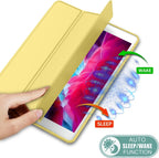 Printme Case for iPad 9th/8th/7th Generation 10.2 inch, Slim Lightweight Trifold Stand Smart Case with Pencil Holder, Auto Sleep/Wake Soft TPU Back Cover for iPad 10.2 2021/2020/2019 (Black)