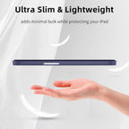 Printme Case for iPad mini 7 A17 Pro 8.3-inch 2024, iPad mini 6th Generation Case, Slim Hard Back Folio Cover Support Touch ID & Apple Pencil Charging, Auto Wake/Sleep (Black)
