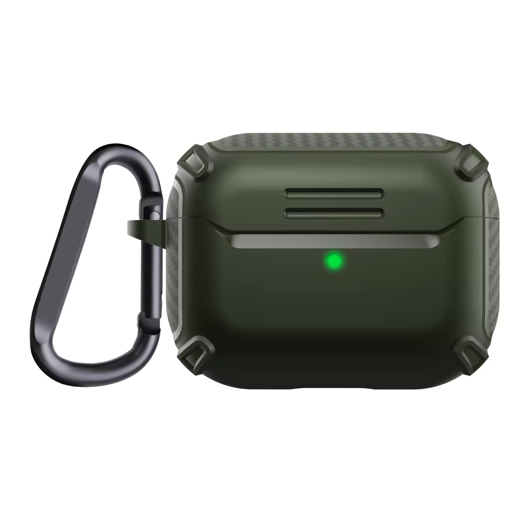 Printme for AirPods Pro 2nd Gen Case Cover 2022, AirPods Pro 2 Protective Case, Hard Rugged Shockproof Cover with Keychain Compatible with Apple Airpods Pro 2 (Green)
