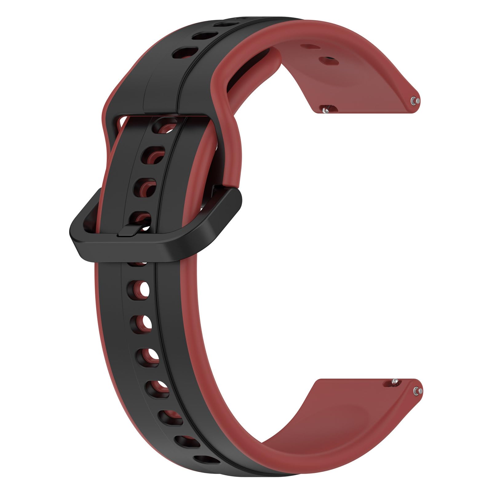 Printme 22 MM Smartwatch Dual Color Silicone Sports Band, Belt, Straps, Compatible for Samsung Watch, Noise Colorfit, Boat, FIreboltt, Amazefit GT, [Universal Compatibility]