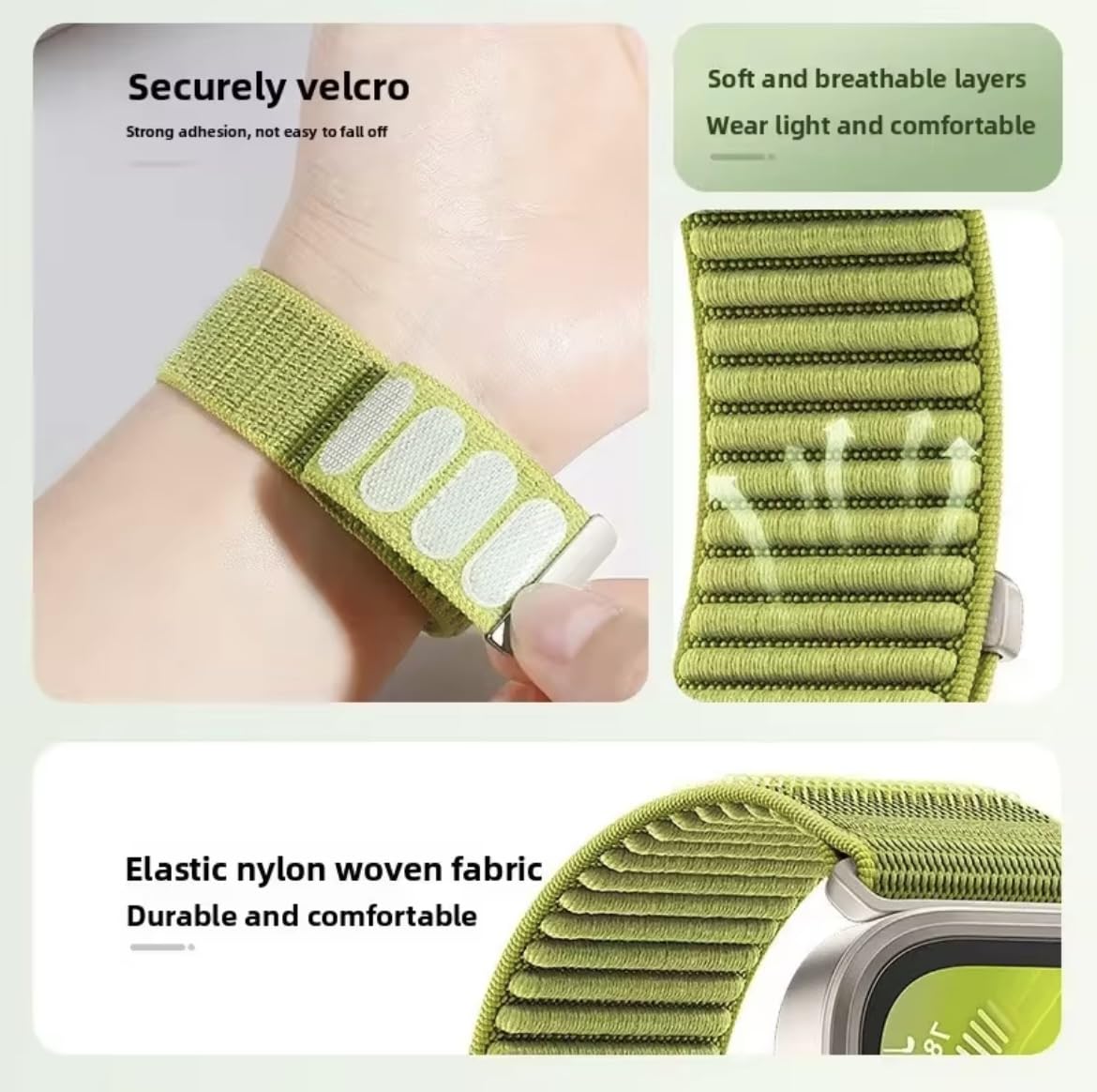 Stretchy Nylon Apple Watch Sport Band (42–49mm)