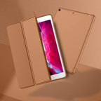 Printme Case for iPad 9th/8th/7th Generation 10.2 inch, Slim Lightweight Trifold Stand Smart Case with Pencil Holder, Auto Sleep/Wake Soft TPU Back Cover for iPad 10.2 2021/2020/2019 (Black)