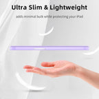 Printme Case for iPad mini 7 A17 Pro 8.3-inch 2024, iPad mini 6th Generation Case, Slim Hard Back Folio Cover Support Touch ID & Apple Pencil Charging, Auto Wake/Sleep (Black)