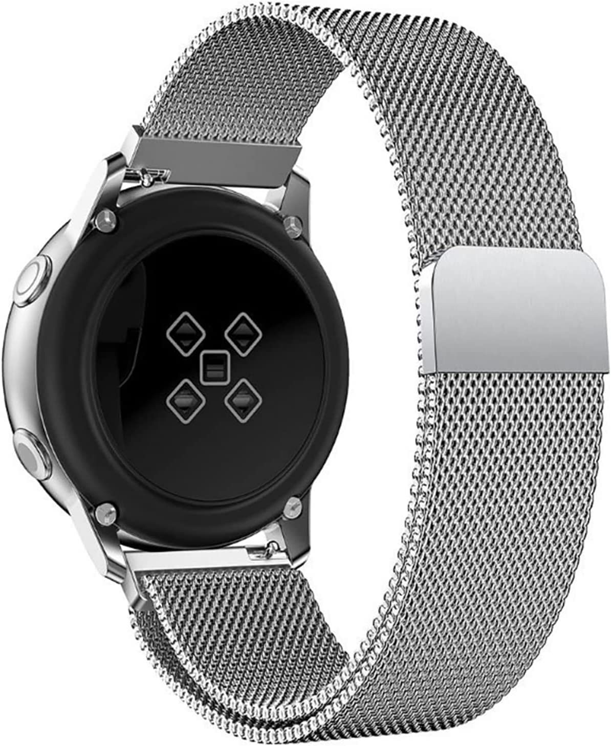 Printme 22 MM Strap, Compatible with Galaxy Watch 3 45mm/Samsung Galaxy Watch 46mm/Gear S3 Frontier/Classic Band, 22mm Stainless Steel, Metal Strap for Galaxy Watch 46mm Smartwatch