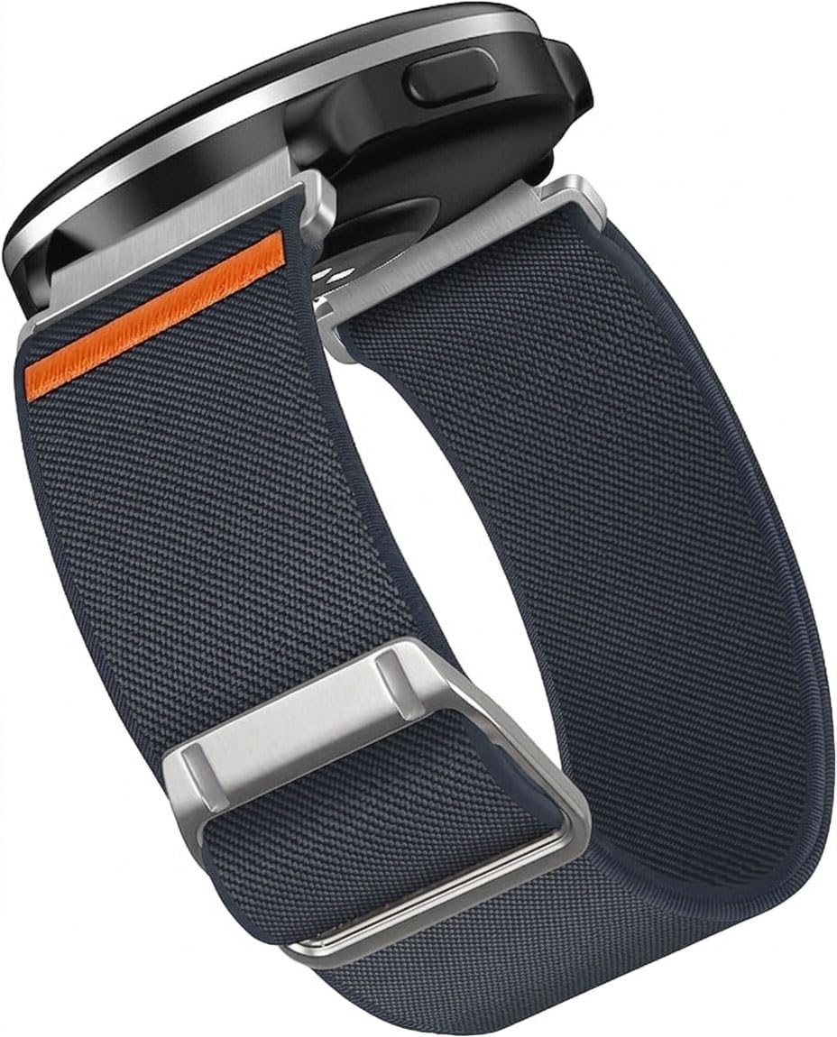 Printme 22mm Nylon Stretchable Watch Strap for Smartwatch, Elastic Loop Belt for Boat, Fire-Boltt, Noise, Fastrack, Amazfit, Samsung Galaxy Watch, Adjustable Breathable Sports Band