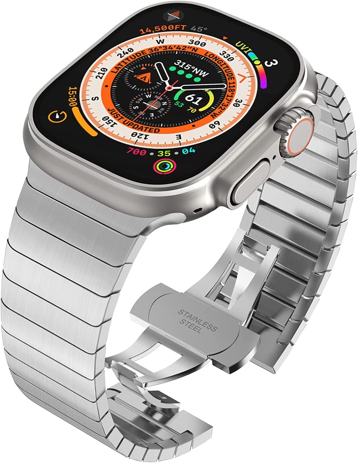 Vertex Titanium Link Bracelet for Apple Watch Ultra