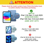 Printme Rotating Case for iPad A16 11th Generation (2025), iPad 10th Generation 10.9 inch (2022) - 360 Degree Rotating Protective Stand Cover with Auto Sleep/Wake, Black