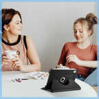 Printme Rotating Case for iPad A16 11th Generation (2025), iPad 10th Generation 10.9 inch (2022) - 360 Degree Rotating Protective Stand Cover with Auto Sleep/Wake, Black